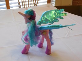My Little Pony Princess Celestia Figure Brushable Hair 2010 Talking Light Up - $30.88