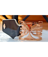Rose Gold Metal Heavy Weight Cuff Bracelet New - $22.94 CAD