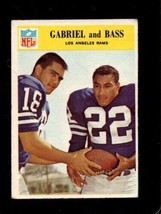 1966 Philadelphia #94 Roman GABRIEL/DICK Bass Vg+ La Rams *X48871 - £9.35 GBP