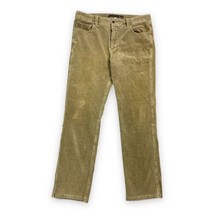 Territory Ahead Pants Mens 36x31 Tan Corduroy Flat Front Relaxed Fit Chino - £15.50 GBP