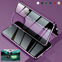 For Samsung S23 Ultra S21+ S20 FE 360 Full Glass Magnetic Flip cover Case - £46.67 GBP