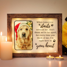 Pet Memorial Frames for Dogs and Cats - LED Dog Memorial Photo Frame Dog Loss Fr - £19.79 GBP
