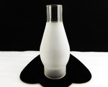 Frosted Glass Oil Lamp Globe, Clear Chimney, 2 1/2&quot; Fitter, Vintage, #GL... - $14.65