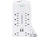 CyberPower CSP806U Professional Surge Protector, 3000J/125V, 15A, 8 Outl... - £44.38 GBP