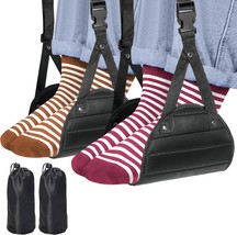 2-Pack Airplane Travel Footrest Hammock - Perfect Airplane Foot Hammock ... - $35.99