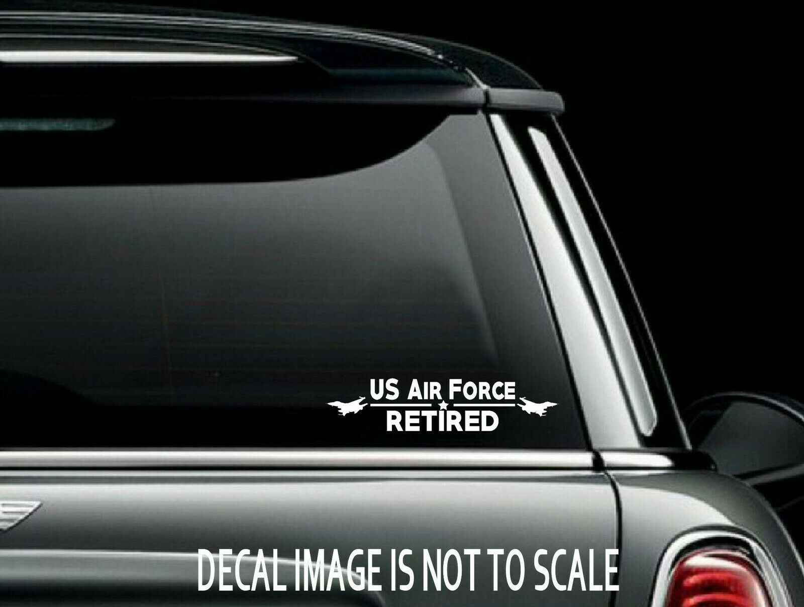 US Air Force Retired Cut Vinyl Car Window Decal Sticker US Seller USAF - $6.23+