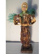Vintage Xalisco Mexico Paper Mache figure old Woman carrying pottery - £23.70 GBP