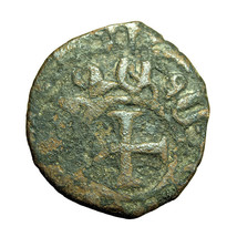 Cilician Armenia Medieval Coin Levon IV Pogh 19mm King / Cross 04363 - $19.79
