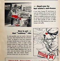 Texaco Gas And Oil Advertisement 1955 Tips On Car Care Automobilia DWS6E - £19.75 GBP
