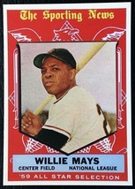 1959 Topps #563 Willie Mays The Sporting News All-Star Reprint - MINT - £1.58 GBP