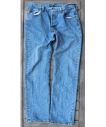 Vintage Levi&#39;s 501 Jeans 36x34  Med/Light Wash Button Fly Denim Pants Bl... - £79.00 GBP