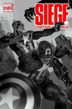 Siege: Captain America #1 Black &amp; White Variant (2010) Marvel Comics - £6.08 GBP