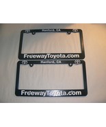 Pair of 2X Hanford CA Feeway Toyota License Plate Frame Dealership Plastic - €24,82 EUR