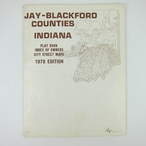 Jay County Blackford County Indiana Plat Book Index Of Owners Maps Vintage 1978 - £47.77 GBP