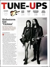 Halestorm Vicious Lzzy Hale Joe Hottinger 2-page article with 2 photos - £3.38 GBP