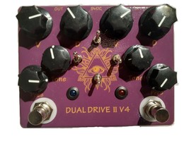 Hot Box DUAL DRIVE II V4 BOOST DIST/ON Pedal 4 DIP + 4 Toggles FREE SHIP... - £58.83 GBP