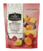 2 Bags of Our Finest Premium Wine Gums, 400g/14.1 oz. Each -Free Shipping - $28.06