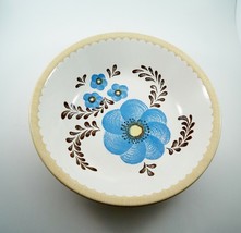 Royal China Jeannette 12&quot; Serving Pasta Bowl Blue Flower Scrolls Vintage - £26.67 GBP