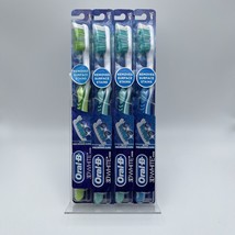 4 Pack Oral-B 3D White Vivid Polishing Cups Soft Toothbrush Purple Blue Green - £11.61 GBP