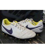 Nike JR Tiempo Rio Gray/Blue Soccer Cleats 819195-053 Kid 1.5 - $32.08 CAD