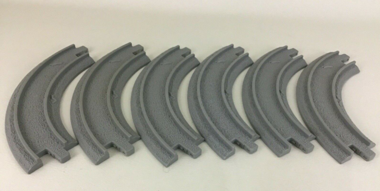 Primary image for GeoTrax Replacement Railroad Track Pieces Grey Gravel Curve 6pc 2003 Mattel D4