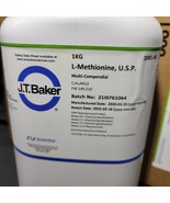 1 KG  L-Methionine U.S.P. , J.T.Baker 2085-06, Poly bottle, white, blue ... - $213.35 CAD