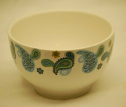 Royal Norfolk Paisley Soup Cereal Bowl Blue &amp; Green Greenbrier Dinnerware - £18.28 GBP