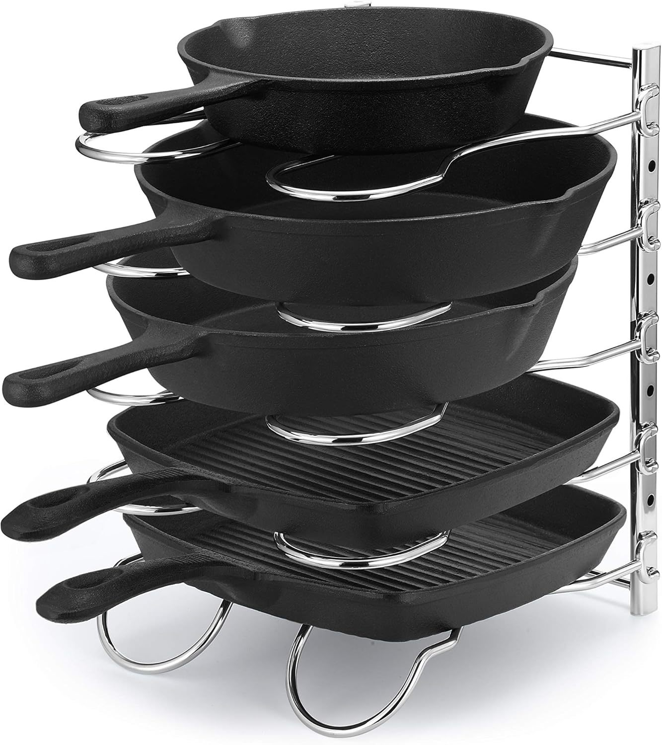 Caxxa Heavy Duty Pan Rack, Pot Lid Rack, Kitchen Cabinet Pantry Cookware... - $35.99