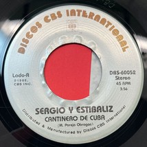 Sergio Y Estibaliz Cantinero De Cuba / Navegar 45 Latin 1986 Discos CBS 60052 - £8.41 GBP