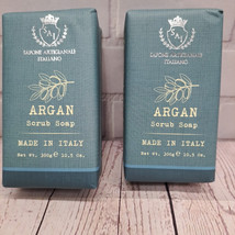 ARGAN SCRUB EXFOLIATING SOAP SAPONE ARTIGIANALE ITALLANO ITALY 10.5oz-2 Bars - $365.89 MXN