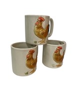 Otagiri Rooster And Hen Coffee Mug Cup Handcrafted Embossed Pattern Lot ... - $504.88 MXN