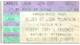 Blues Auf Loon Mountain Neu Hampshire Ticket Stumpf August 25 1995 Robert Cray - $39.58