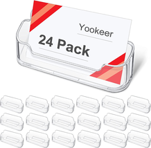24 Pack Business Card Holder Acrylic Desk Display Clear Display Holder for Busin - £23.69 GBP