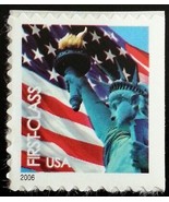 2006 39c Statue of Liberty &amp; Flag, SA Scott 3973 Mint F/VF NH - $1.97