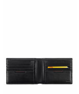 Tumi  Delta Global - ID Lock Shielded Double Billfold Black Leather Wallet - £78.63 GBP