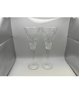 Pair of Waterford Crystal Wedding Heirloom Collection Champagne Flutes G... - $166.15 CAD