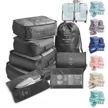 8-piece Set Luggage Divider Bag Travel Storage Clothes Underwear Shoes Organizer - £17.36 GBP