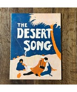 Vintage 1928 &quot;The Desert Song&quot; Music Program Operetta Story &amp; Lyrics - $332.16 MXN
