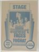 ROD STEWART FACES / FOGHAT - VINTAGE ORIGINAL 1970&#39;s CLOTH BACKSTAGE PAS... - $20.00