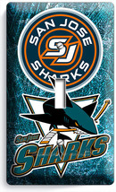 San Jose Sharks Hockey Team Logo Single Light Switch Wall Plate Man Cave Decor - £7.20 GBP