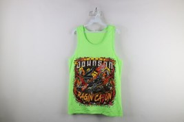 Streetwear Mens M Spell Out Ragin Cajun Jason Johnson Racing Tank Top T-Shirt - $34.60