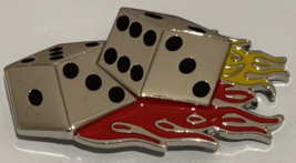 Dice Shooting Craps Belt Buckle Gambler Gambling Las Vegas Casino Game L... - £11.01 GBP