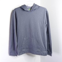 Tek Gear Unisex Women&#39;s XXL Solid Gray Polyester Fleece-Lined Hoodie Sweatshirt - £7.86 GBP
