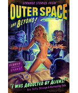 Outer Space Alien Abduction Blonde Pin Up Metal Sign by Greg Hildebrandt... - $20.56 CAD+