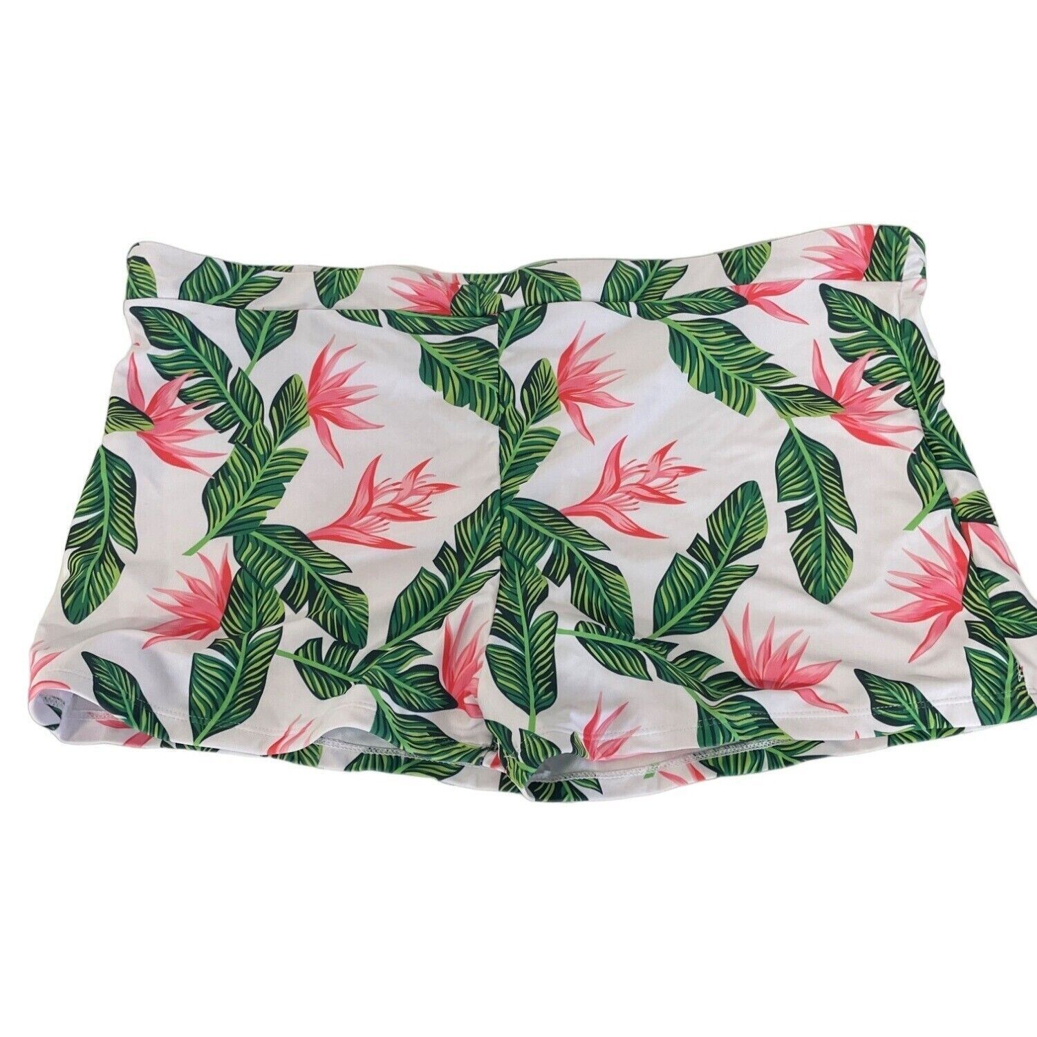 Primary image for SHEIN Swim Shorts Bottoms Tropical Leaves Size 5XL