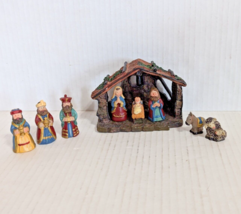 Vintage Miniature Nativity Set 9 Piece Holiday Seasons Read Desc See Pics - £9.69 GBP