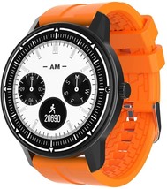 Fitness Watch, Waterproof Watch with Heart Rate Monitor, Pedometer (Orange) - $29.02