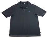 Tommy Bahama Polo Shirt Men’s Size XL Black Short Sleeve  - £22.69 GBP