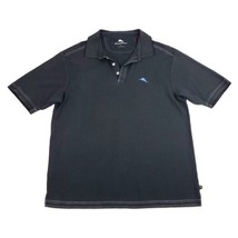 Tommy Bahama Polo Shirt Men’s Size XL Black Short Sleeve  - £22.87 GBP