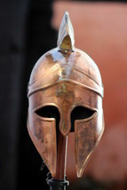 Medievale Knight Giochi di Ruolo Warrior Greco Metallo Pennacchio Corinzia Casco - £65.73 GBP